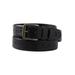 Men's Big & Tall Stitched Leather Belt by KingSize in Black (Size 60/62)