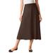 Plus Size Women's 7-Day Knit A-Line Skirt by Woman Within in Chocolate (Size 3X)