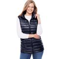 Plus Size Women's Packable Puffer Vest by Woman Within in Navy (Size M)