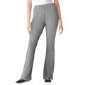 Plus Size Women's Stretch Cotton Bootcut Pant by Woman Within in Medium Heather Grey (Size 3X)