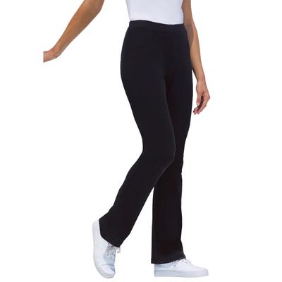 Plus Size Women's Stretch Cotton Bootcut Pant by Woman Within in Black (Size 3X)