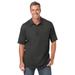 Men's Big & Tall Shrink-Less™ Lightweight Polo T-Shirt by KingSize in Heather Charcoal (Size 4XL)