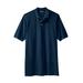 Men's Big & Tall Longer-Length Shrink-Less™ Piqué Polo Shirt by KingSize in Navy (Size 2XL)