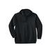 Men's Big & Tall Fleece Pullover Hoodie by KingSize in Black (Size XL)