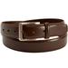 Men's Big & Tall Premium Dress Belt by KingSize in Dark Brown (Size 64/66)