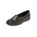 Extra Wide Width Women's The Leisa Slip On Flat by Comfortview in Black (Size 8 WW)
