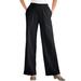 Plus Size Women's 7-Day Knit Wide-Leg Pant by Woman Within in Black (Size L)