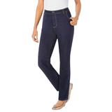 Plus Size Women's Straight-Leg Stretch Jean by Woman Within in Indigo (Size 28 T)