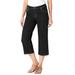 Plus Size Women's Capri Stretch Jean by Woman Within in Black Denim (Size 24 WP)