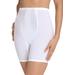 Plus Size Women's High-Waist Power Mesh Long Leg Shaper by Secret Solutions in White (Size M) Shapewear