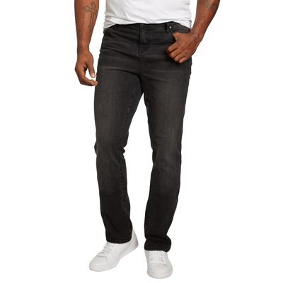 Men's Big & Tall Liberty Blues™ Straight-Fit Stretch 5-Pocket Jeans by Liberty Blues in Black Denim (Size 40 40)