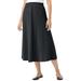 Plus Size Women's 7-Day Knit A-Line Skirt by Woman Within in Heather Charcoal (Size 3X)
