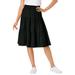Plus Size Women's Jersey Knit Tiered Skirt by Woman Within in Black (Size 12)