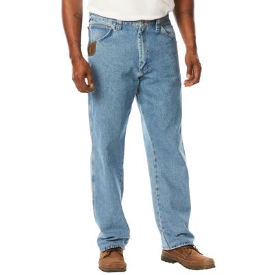 Men's Big & Tall Riggs Workwear Denim Ripstop Carpenter Jeans by Wrangler in Vintage Indigo (Size 48 30)