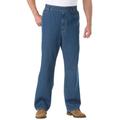 Men's Big & Tall Loose Fit Comfort Waist Jeans by KingSize in Stonewash (Size XL 38)
