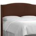 Nail Button Wingback Headboard by Skyline Furniture in Chocolate (Size KING)