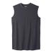 Men's Big & Tall Shrink-Less™ Lightweight Muscle T-Shirt by KingSize in Heather Charcoal (Size 2XL)
