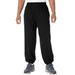 Men's Big & Tall Lightweight Elastic Cuff Sweatpants by KingSize in Black (Size 7XL)
