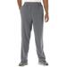 Men's Big & Tall Explorer Plush Fleece Pants by KingSize in Steel (Size 2XL)