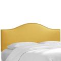 Ashland Nail Button Headboard by Skyline Furniture in Linen French Yellow (Size KING)