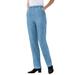 Plus Size Women's Straight Leg Fineline Jean by Woman Within in Light Stonewash (Size 26 W)