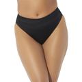Plus Size Women's High Leg Swim Brief by Swimsuits For All in Black (Size 16)
