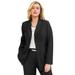 Plus Size Women's Bi-Stretch Blazer by Jessica London in Black (Size 24 W) Professional Jacket