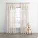 Wide Width BH Studio Pleated Voile Rod-Pocket Panel by BH Studio in Ecru (Size 56" W 72" L) Window Curtain