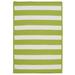 Bay Stripe Lime Rug by Colonial Mills in Lime (Size 27 X 46)