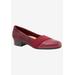 Wide Width Women's Melinda Slip-On by Trotters in Burgundy (Size 11 W)