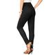 Plus Size Women's Skinny-Leg Comfort Stretch Jean by Denim 24/7 in Black Denim (Size 26 WP) Elastic Waist Jegging