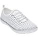 Extra Wide Width Women's CV Sport Ariya Slip On Sneaker by Comfortview in White (Size 10 WW)