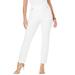 Plus Size Women's Comfort Waist Stretch Denim Straight Leg Jean by Jessica London in White (Size 20 W) Pull On Stretch Denim