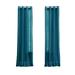 Wide Width BH Studio Sheer Voile Grommet Panel by BH Studio in Dark Turquoise (Size 56" W 84" L) Window Curtain