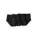 Men's Big & Tall Classic Cotton Briefs 3-Pack by KingSize in Black (Size 4XL) Underwear