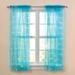 63" Pre-Lit Rod-Pocket Curtain Panel by BrylaneHome in Blue