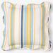 Florence 16" Square Pillow by BrylaneHome in Sky Blue Stripe