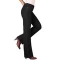 Plus Size Women's Invisible Stretch® Contour Bootcut Jean by Denim 24/7 in Black Denim (Size 22 T)