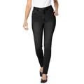 Plus Size Women's Comfort Curve Slim-Leg Jean by Woman Within in Black Denim (Size 18 WP)