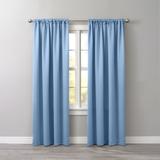 Wide Width BH Studio Room-Darkening Rod-Pocket Panel by BH Studio in Powder Blue (Size 54" W 84" L) Window Curtain