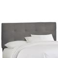 Roscoe Tufted Headboard by Skyline Furniture in Twill Grey (Size FULL)