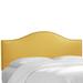 Ashland Nail Button Headboard by Skyline Furniture in Linen French Yellow (Size TWIN)