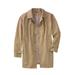 Men's Big & Tall Water-Resistant Trench Coat by KingSize in Khaki (Size 2XL)