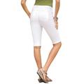 Plus Size Women's Invisible Stretch® Contour Bermuda Short by Denim 24/7 in White Denim (Size 28 W)