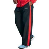 Men's Big & Tall Champion® Track Pants by Champion in Black Red (Size 3XLT)