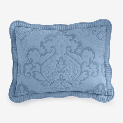 Amelia Sham by BrylaneHome in Ashley Blue (Size KING) Pillow