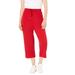 Plus Size Women's Sport Knit Capri Pant by Woman Within in Vivid Red (Size 5X)