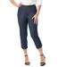 Plus Size Women's Stretch Denim Crop Jeggings by Jessica London in Indigo (Size 28 W) Jeans Legging