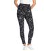 Plus Size Women's Stretch Cotton Printed Legging by Woman Within in Black Batik Floral (Size L)