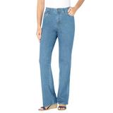 Plus Size Women's Bootcut Stretch Jean by Woman Within in Light Wash Sanded (Size 16 W)